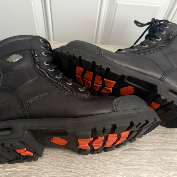 Harley-Davidson Men's Black Lace-Up Boots - Picture 6 of 13